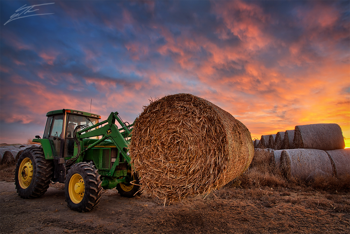 Cab of a tractor is the best office their is some mornings!